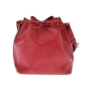 LOUIS VUITTON Epi Noe Red Leather Shoulder Bag